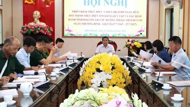 Xã Hiển Khánh hoàn thành sớm công tác lấy mẫu hài cốt liệt sĩ chưa xác định danh tính.